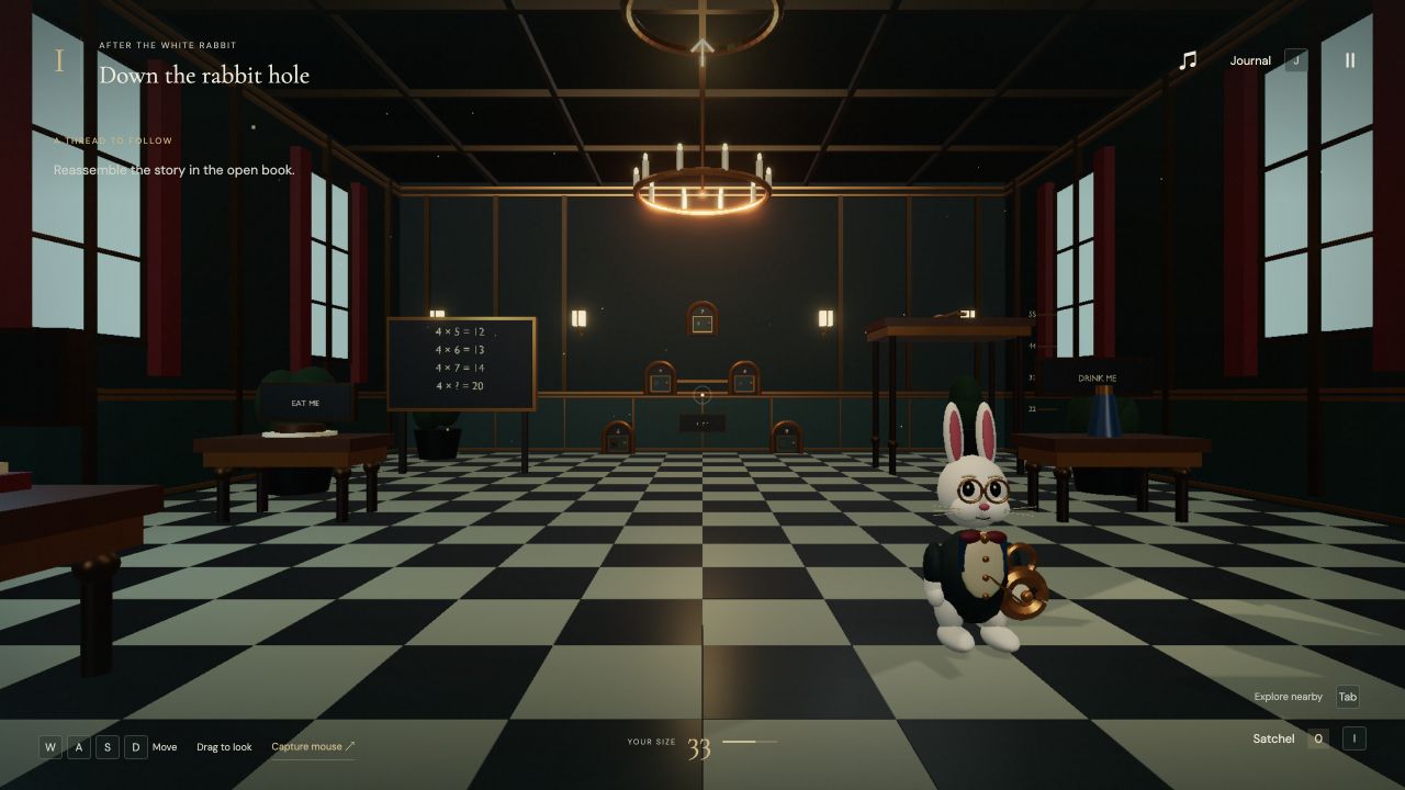 The modeled hall of little doors in After the White Rabbit
