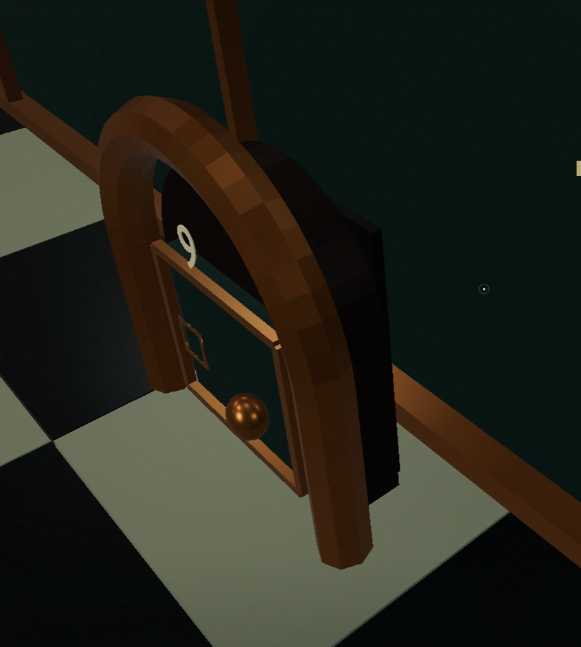 My comparison screenshot of Door 9 against an uninterrupted wall.
