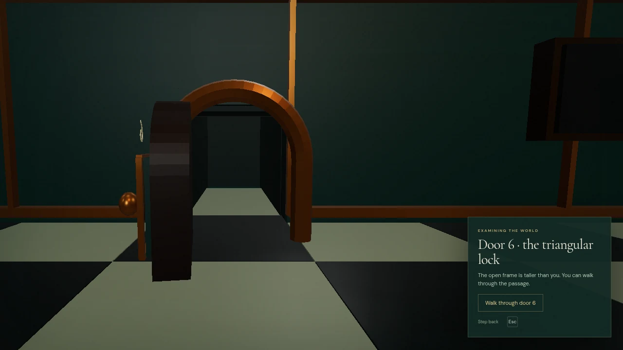 The opening at the smaller player size.