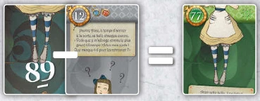 The two sides of the card give 89 and 12.