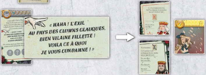 The decree and the missing-letter cards.